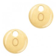 Metall Anhänger 10mm Initiale O Gold